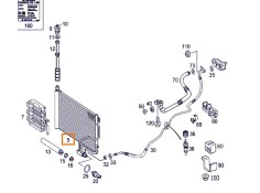 Recambio de condensador / radiador aire acondicionado para mercedes-benz clase c (w203) c 180 (203.035) referencia OEM IAM A2035 2