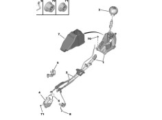 Recambio de varillaje cambio para peugeot 308 i (4a_, 4c_) 2.0 hdi referencia OEM IAM 2444GJ  