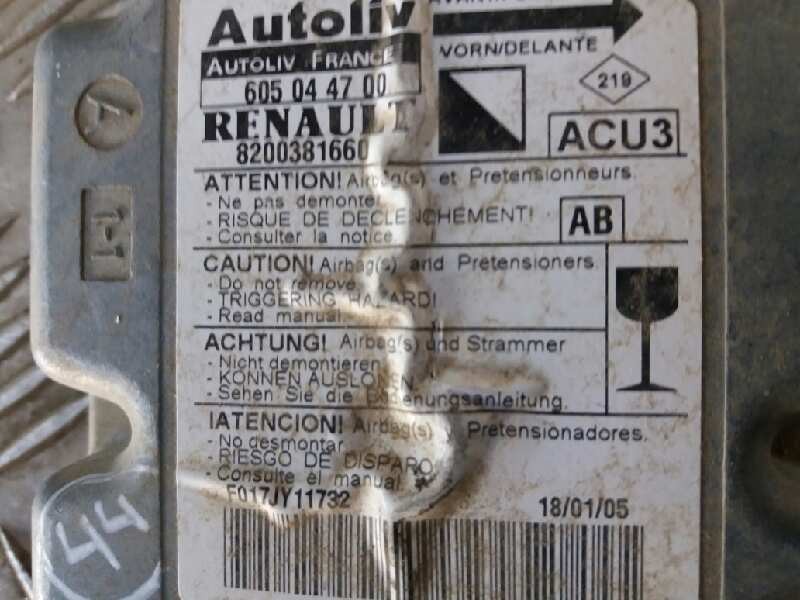 Recambio de centralita airbag para renault laguna ii (bg0) authentique   |   11.01 - 12.05 | 2001 - 2005 | 101 cv / 74 kw refere