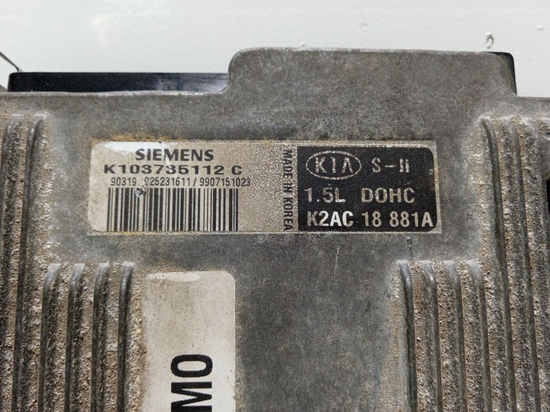 Recambio de centralita motor uce para kia sephia sedán (fa) 1.5 i referencia OEM IAM K2AC18881A KIT INMOVILIZADOR 