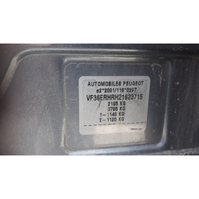 peugeot 407 sw 2.0 16v hdi fap cat (rhr / dw10bted4)   |   0.04 - ... | 2004 | 136 cv / 100 kw del año 2004