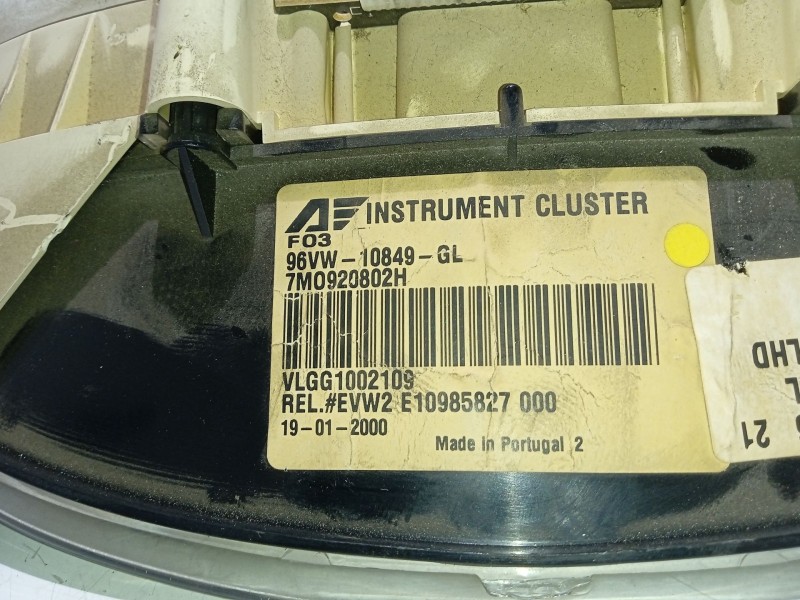 Recambio de cuadro instrumentos para seat alhambra (7v8, 7v9) 1.9 tdi referencia OEM IAM 7M0920802H  