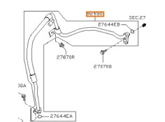 Recambio de tubos aire acondicionado para nissan micra iii (k12) 1.2 16v referencia OEM IAM BAJAPRESION  