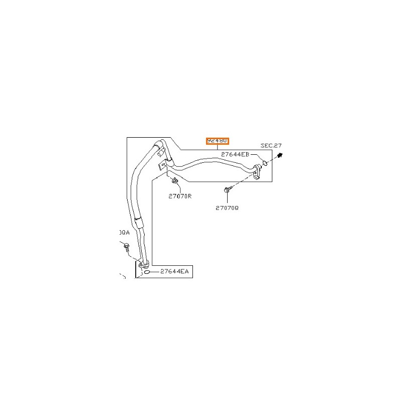 Recambio de tubos aire acondicionado para nissan micra iii (k12) 1.2 16v referencia OEM IAM BAJAPRESION  