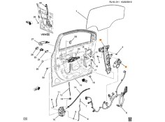 Recambio de elevalunas delantero izquierdo para chevrolet aveo berlina hatchback 1.2 cat referencia OEM IAM 96964419  