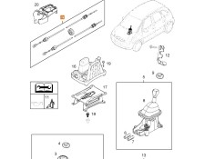 Recambio de varillaje cambio para opel meriva a monospace (x03) 1.4 16v twinport (e75) referencia OEM IAM 758405  