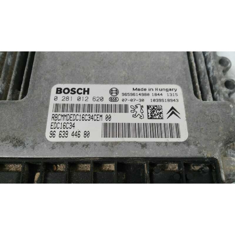 Recambio de centralita motor uce para citroën berlingo 1.6 16v hdi referencia OEM IAM 9663944680 0281012620 