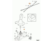 Recambio de varillaje cambio para volvo s40 ii (544) 2.0 d referencia OEM IAM 31325664  