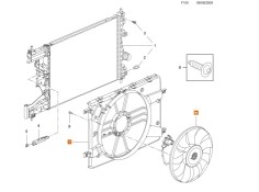 Recambio de electroventilador para opel astra j (p10) 1.7 cdti (68) referencia OEM IAM 13427160 16457015 / 0130308452 1341117