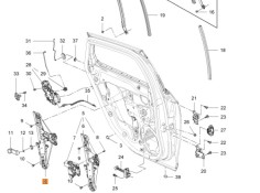 Recambio de elevalunas trasero derecho para opel astra j (p10) 1.7 cdti (68) referencia OEM IAM 140316  