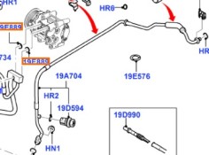 Recambio de tubos aire acondicionado para ford fusion (ju_) 1.4 tdci referencia OEM IAM ALTAPRESION  1361396