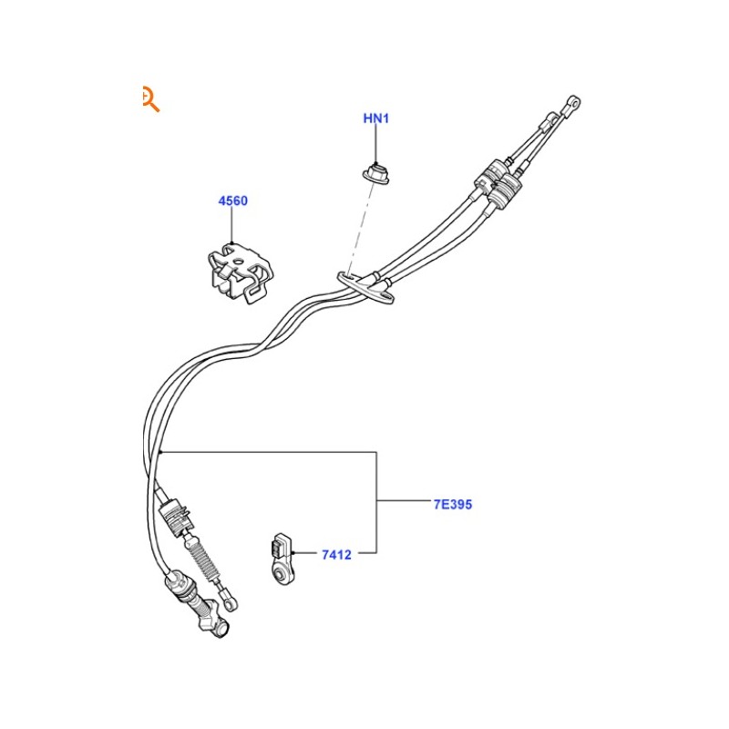 Recambio de varillaje cambio para ford fusion (ju_) 1.4 tdci referencia OEM IAM 1489301  