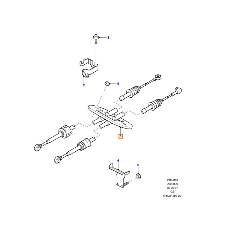 Recambio de varillaje cambio para ford mondeo iii (b5y) 2.0 tdci referencia OEM IAM 1382616  