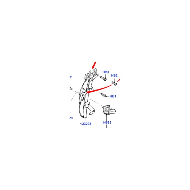 Recambio de elevalunas delantero derecho para ford fusion (ju_) 1.4 tdci referencia OEM IAM 1554229  