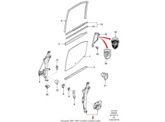 Recambio de elevalunas trasero derecho para ford mondeo iii (b5y) 2.0 tdci referencia OEM IAM 1320873  