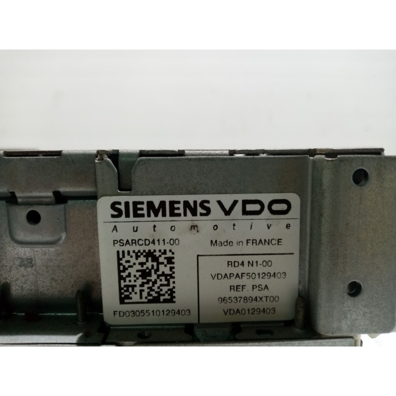 Recambio de sistema audio / radio cd para citroën c2 (jm_) 1.4 hdi referencia OEM IAM 96537794xt00  