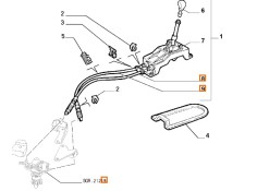 Recambio de varillaje cambio para lancia lybra berlina referencia OEM IAM 55186881 55201313 