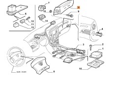 Recambio de airbag delantero derecho para lancia lybra berlina referencia OEM IAM 46819552  