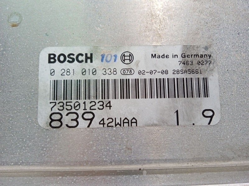 Recambio de centralita motor uce para lancia lybra berlina referencia OEM IAM 73501234 0281010338 