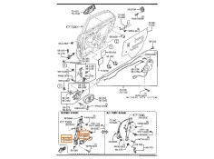 Recambio de elevalunas trasero derecho para mazda 626 v hatchback (gf) 2.0 td (gffp) referencia OEM IAM GE4T72590 GG3E7258X 