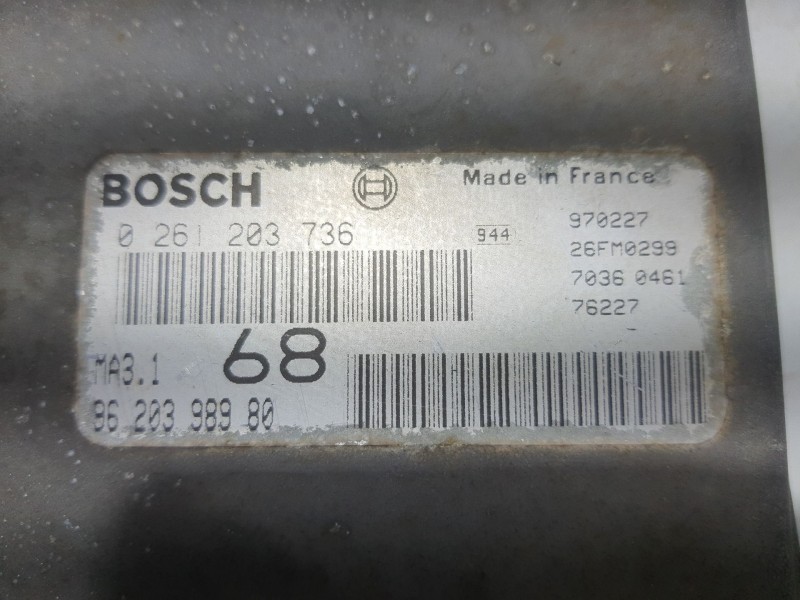 Recambio de modulo electronico para peugeot 106 (s2) 1.1 referencia OEM IAM 9620398980 0261203736 