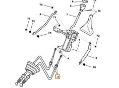 Recambio de varillaje cambio para citroën evasion monospace (22, u6) 1.9 td referencia OEM IAM 2444F0 2444H3 / 2444G9 2444G7 / 2