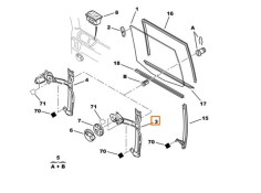 Recambio de elevalunas trasero izquierdo para citroën evasion monospace (22, u6) 1.9 td referencia OEM IAM 922478  