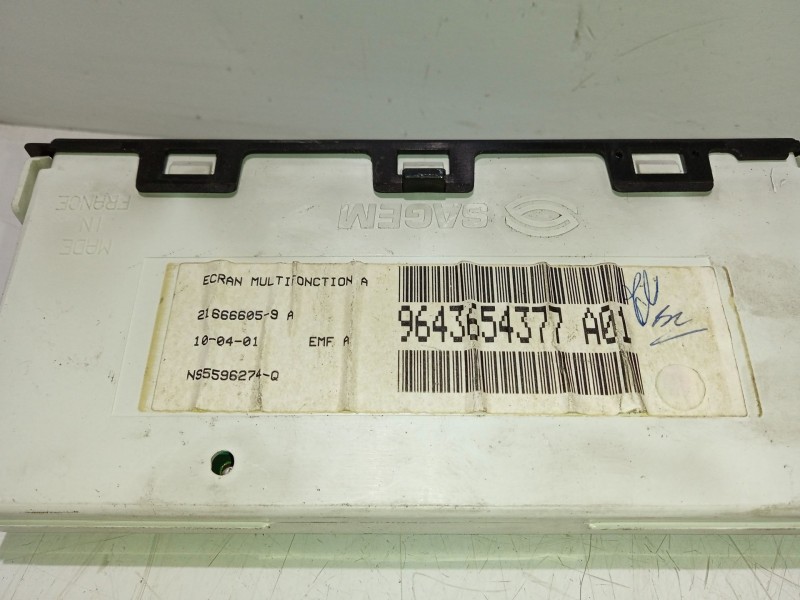 Recambio de pantalla multifuncion para citroën xsara (n1) 1.9 d referencia OEM IAM 9643654377  