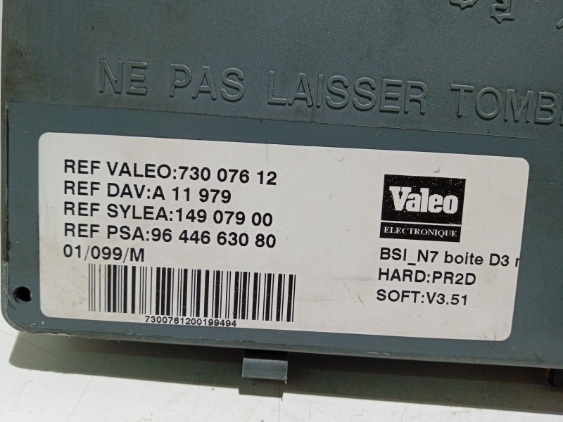 Recambio de centralita bsi para citroën xsara (n1) 1.9 d referencia OEM IAM 9644663080  