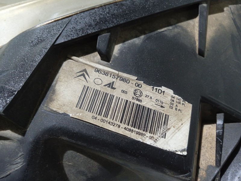 Recambio de faro izquierdo para citroën xsara (n1) 1.9 d referencia OEM IAM 9638157980 6208J7 