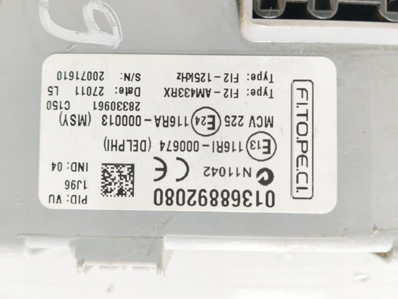 Recambio de caja reles / fusibles para peugeot bipper referencia OEM IAM 01368892080 00001328330961 N11042