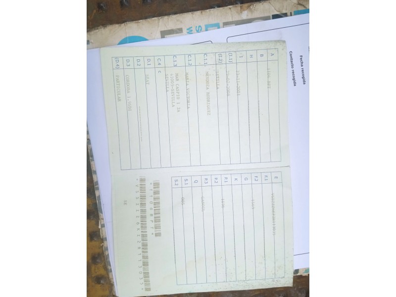 seat cordoba vario (6k5) del año 2001