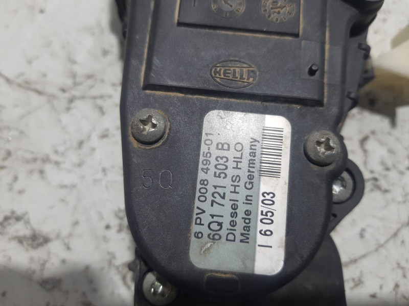 Recambio de pedal acelerador para skoda octavia berlina (1u2) ambiente referencia OEM IAM 6Q1721503B  