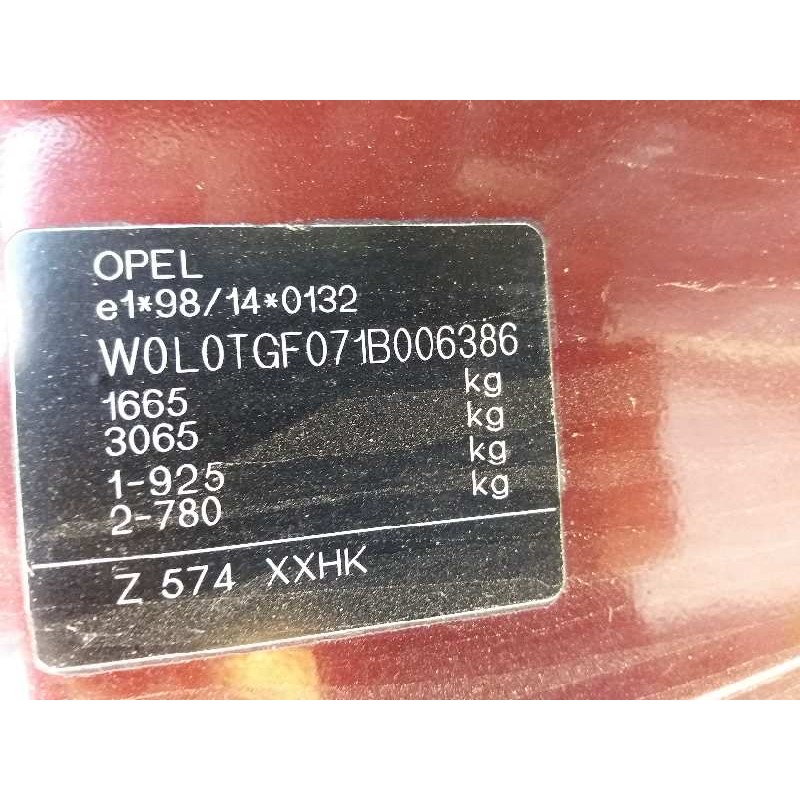 opel astra g coupé 2.2 16v edition   |   01.00 - 12.04 | 2000 - 2004 | 147 cv / 108 kw del año 2000