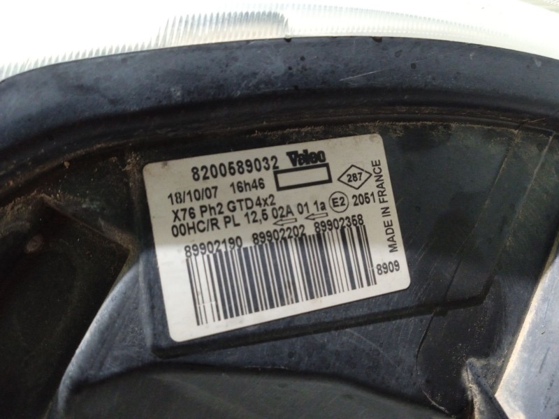 Recambio de faro izquierdo para renault kangoo (kc0/1_) 1.5 dci referencia OEM IAM 8200589032  