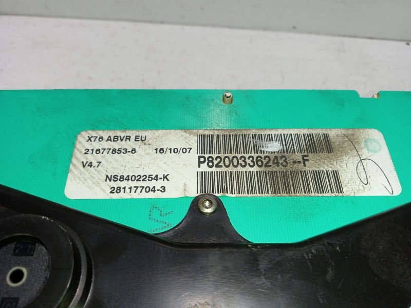 Recambio de cuadro instrumentos para renault kangoo (kc0/1_) 1.5 dci referencia OEM IAM P8200336243F  