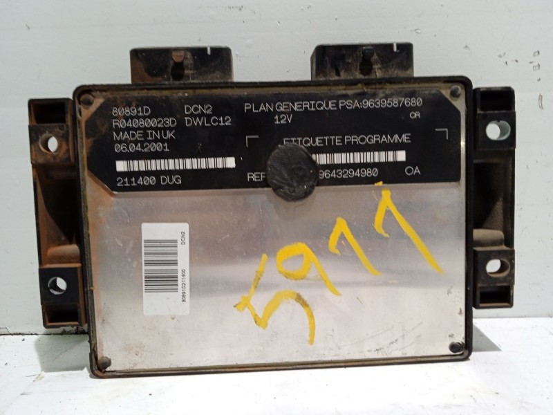 Recambio de centralita motor uce para citroën xsara (n1) 1.9 d referencia OEM IAM 9643294980  