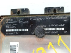 Recambio de centralita motor uce para citroën xsara (n1) 1.9 d referencia OEM IAM 9643294980   2