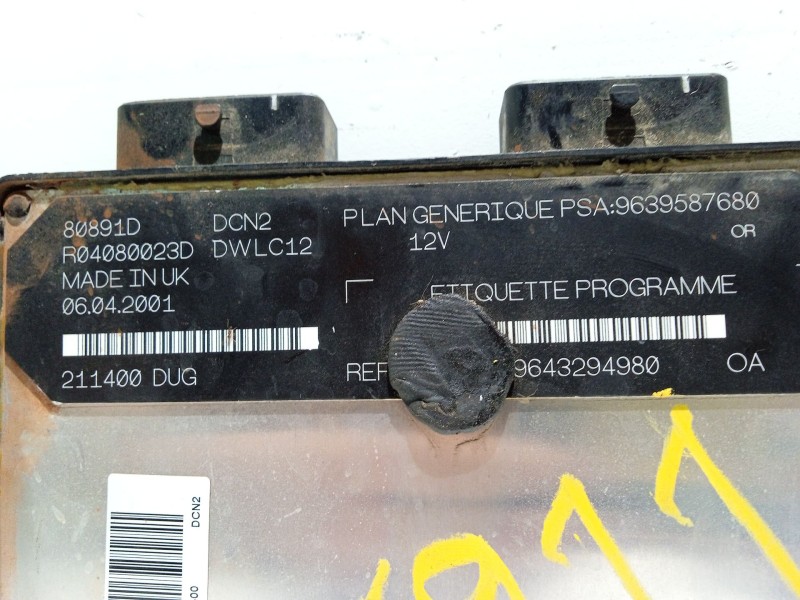 Recambio de centralita motor uce para citroën xsara (n1) 1.9 d referencia OEM IAM 9643294980  