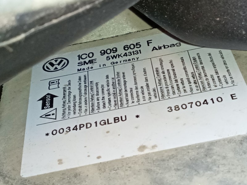 Recambio de centralita airbag para skoda superb i (3u4) 2.0 tdi referencia OEM IAM 1C0909605F 5WK43131 