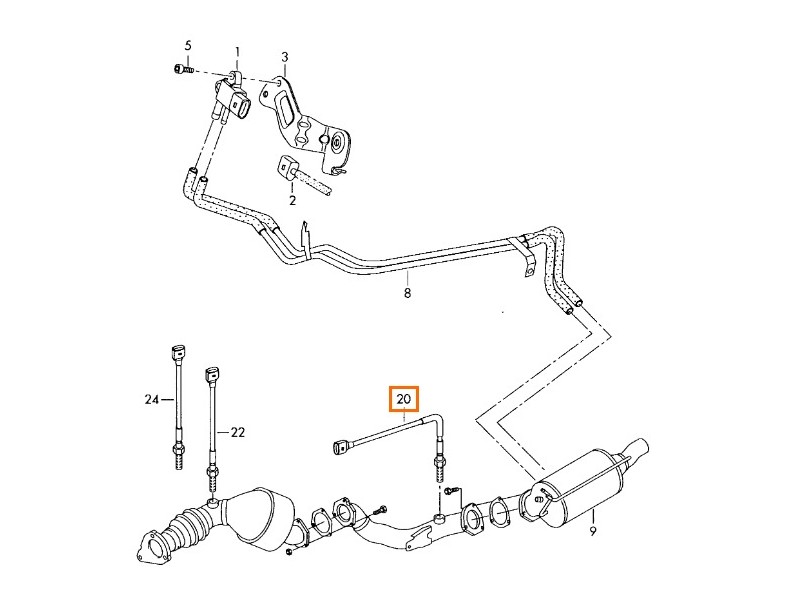 Recambio de sensor para skoda superb i (3u4) 2.0 tdi referencia OEM IAM 038906088B  