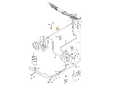 Recambio de tubo presion direccion asistida para skoda superb i (3u4) 2.0 tdi referencia OEM IAM 3U1422893B 8D2422893BA 8D142289
