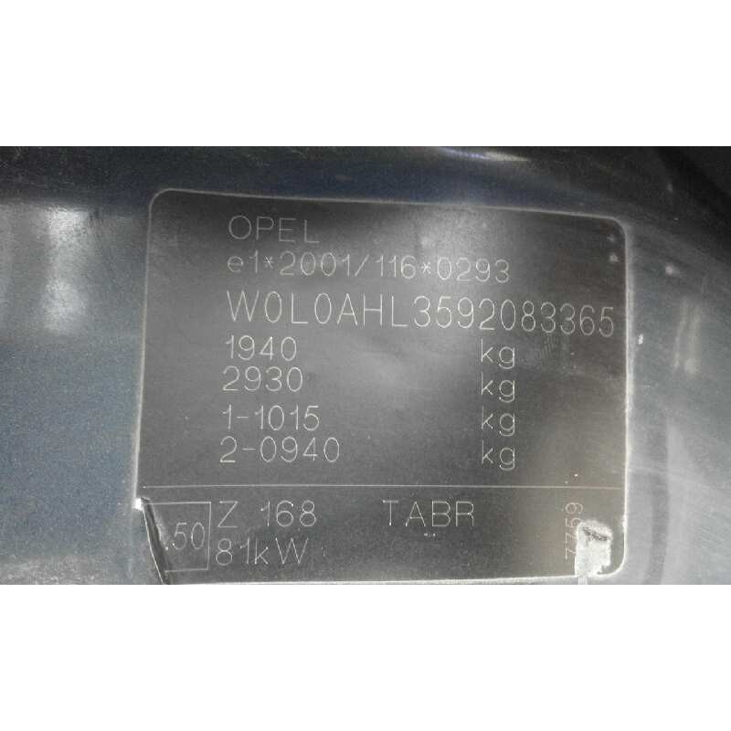 opel astra h caravan energy   |   07.08 - 12.09 | 2008 - 2009 | 110 cv / 81 kw del año 2008