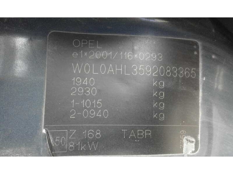 opel astra h caravan energy   |   07.08 - 12.09 | 2008 - 2009 | 110 cv / 81 kw del año 2008