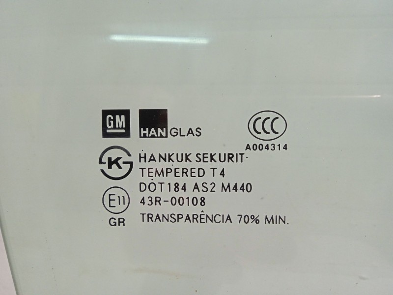 Recambio de luna delantera derecha para chevrolet aveo berlina hatchback 1.2 cat referencia OEM IAM 95963638  