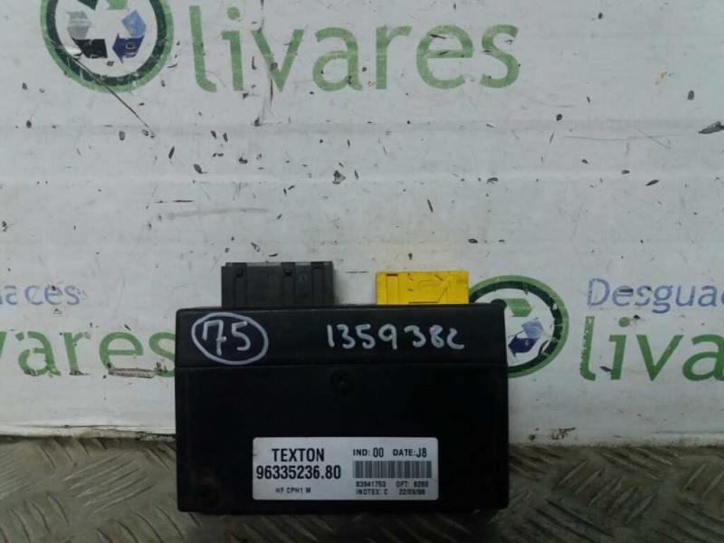 Recambio de centralita cierre para citroen xsara berlina 1.9 diesel   |   0.97 - ... | 1997 | 69 cv / 51 kw referencia OEM IAM 9