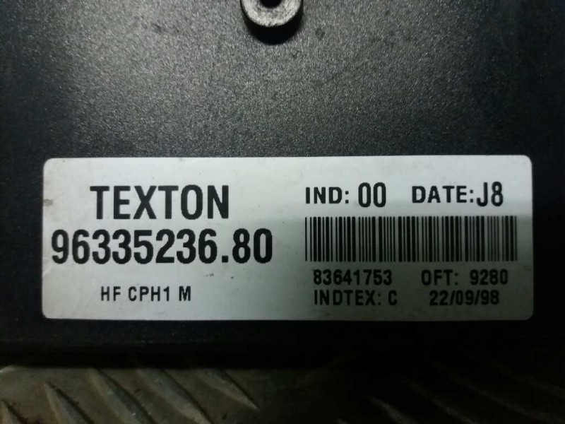 Recambio de centralita cierre para citroen xsara berlina 1.9 diesel   |   0.97 - ... | 1997 | 69 cv / 51 kw referencia OEM IAM 9