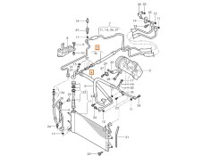 Recambio de tubos aire acondicionado para vw polo (9n_, 9a_) 1.4 tdi referencia OEM IAM 6Q1820743AF 6Q0820744F 6Q1820743AE