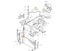 Recambio de tubos aire acondicionado para vw polo (9n_, 9a_) 1.4 tdi referencia OEM IAM 6Q1820741AC 6Q1820741R 6Q1820741AG