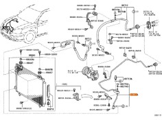 Recambio de tubos aire acondicionado para toyota avensis (_t25_) 1.8 (zzt251_) referencia OEM IAM 8871605381  